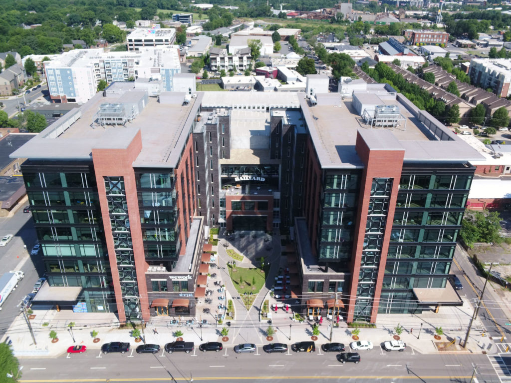 The Railyard commercial roofing project