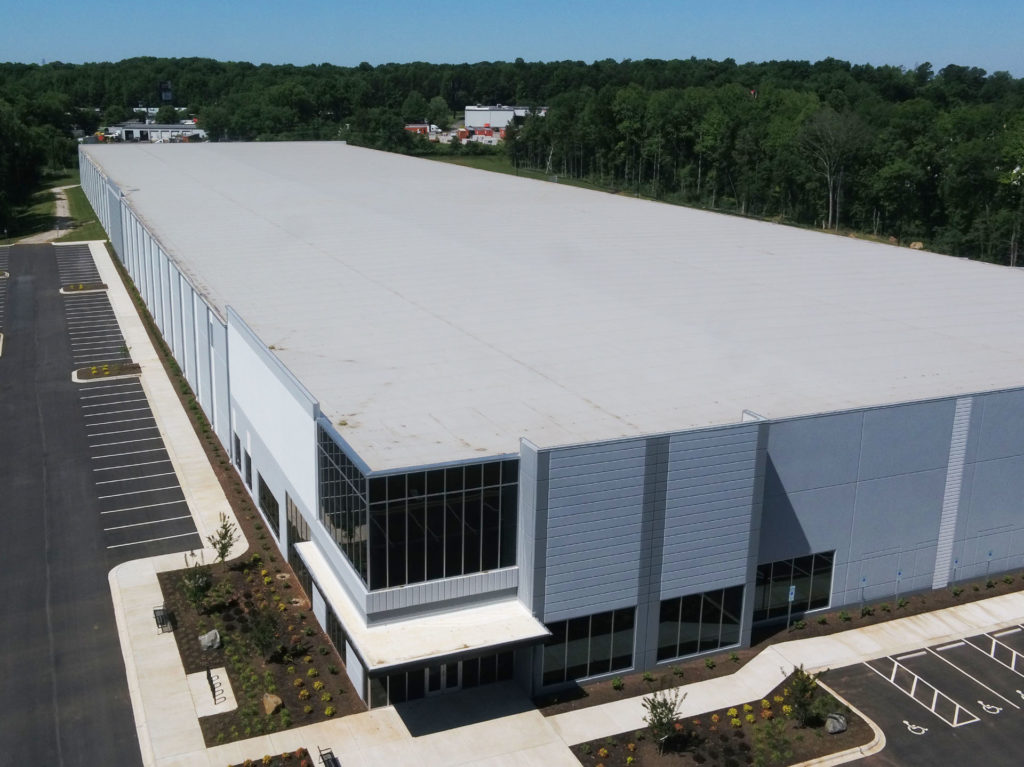 Riverwalk Tract D commercial warehouse roof